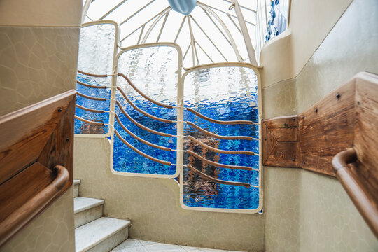 Interior of the Batll&oacute; House in Barcelona, the building, Antoni gaud&iacute;.