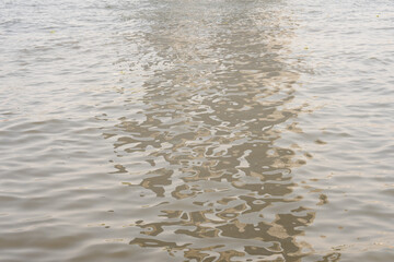 Water surface with waves on water surface wave effect.	