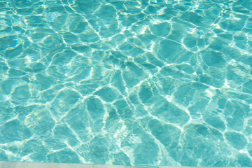 Waves on the surface of the water.	