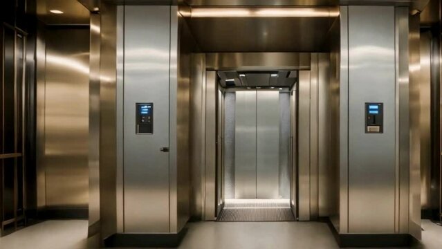modern elevator in the office