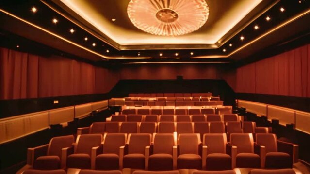 empty cinema hall, interior of theatre