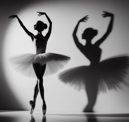 Two Dancing Girls Silhouette (4) 1