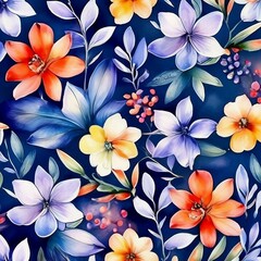 Obraz premium seamless floral background