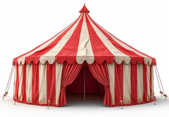 Circus tent isolated on white background.  - obrazy, fototapety, plakaty