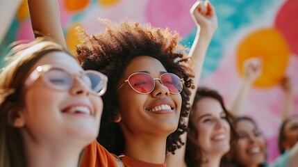 Photo of beautiful women for International Woman's day, 8th March wallpaper background, poster card