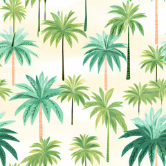 Palm tree in white background