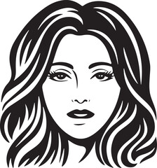 Woman profile line icon. Face, cosmetology, beautician. Beauty care concept. Can be used for topics like beauty salon, dermatology, aesthetic procedure