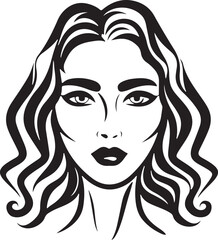 Woman profile line icon. Face, cosmetology, beautician. Beauty care concept. Can be used for topics like beauty salon, dermatology, aesthetic procedure