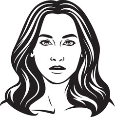 Woman profile line icon. Face, cosmetology, beautician. Beauty care concept. Can be used for topics like beauty salon, dermatology, aesthetic procedure