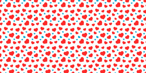 seamless patter of love shape or heart shape vector. valentine's day vector template.