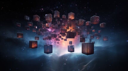 Floating particles in the space of new IT technologies