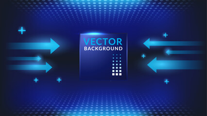 Naklejka premium Vector bacgkround hi-tech for placing product, caption, presentation