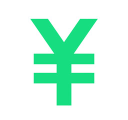 シンプルな緑色の円マーク	
