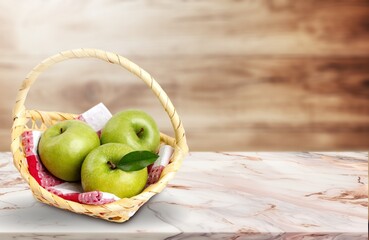 Fresh tasty ripe apples fruits