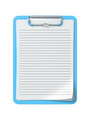 Blue clipboard 3D