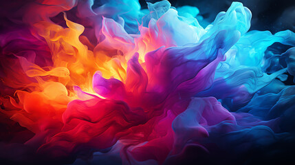 Obraz premium A Mesmerizing 3D Abstract Multicolor Visualization