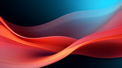 Abstract background with waves for banner, copy space, 16:9