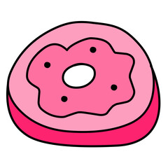 pink donut icon