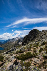 Summer landscape in Aiguestortes and Sant Maurici National Park, Spain