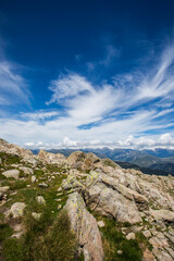 Summer landscape in Aiguestortes and Sant Maurici National Park, Spain