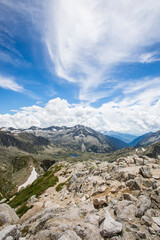Fototapeta premium Summer landscape in Aiguestortes and Sant Maurici National Park, Spain