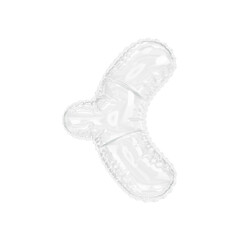 3d illustration transparent glass 