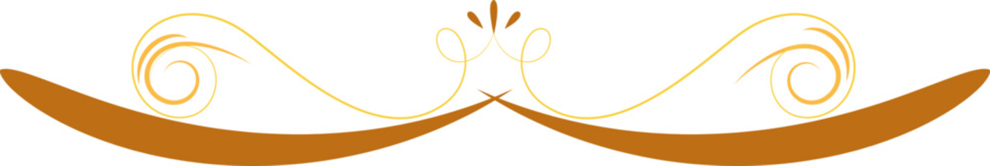 Swirl divider, floral divider 