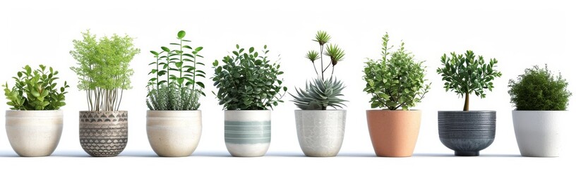 flower pot on a white background