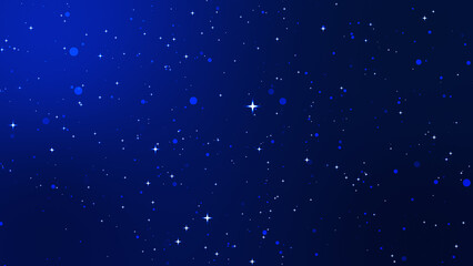 Abstract Blue bokeh defocus glitter blur background.