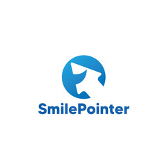 smile pointer logo vector