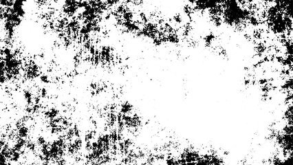 Scratch grunge urban background, transparent grunge texture overlay, vector