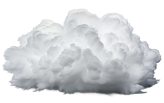 Arcus Cloud Sweeps Dramatic Presence Across Sky on Transparent or clear Background PNG
