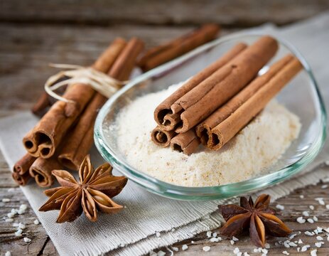 canella cinnamon sticks and anise