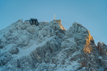 Top of Germany is the mountain Zugspitze called because it is the highest mountain of Germany