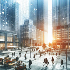 Obraz premium city. Generative AI