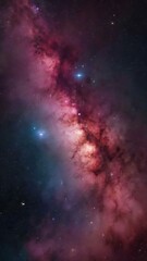 Obraz premium Colourful night sky with stars and nebula