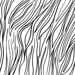 Hand-drawn line textures. Vector scribbles, horizontal and wavy strokes. Different types of hatching