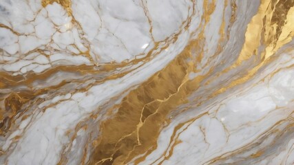 Golden white marble textured background