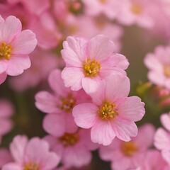 Obraz premium Beautiful tender gentle delicate flower background with small pink flowers. horizontal. copy space.