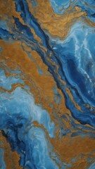 Naklejka premium Blue with vignette marble texture background with copy space