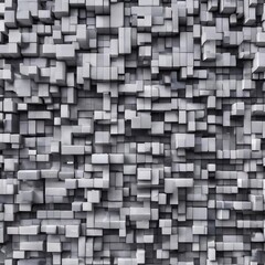 Gray and white pixelated