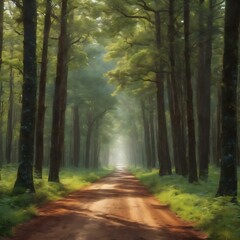 Road in forest
