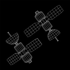 Space station communications satellite.