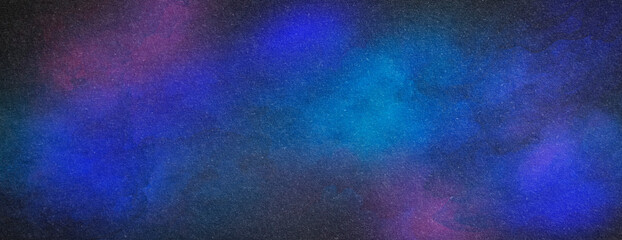 Abstract background blue violet color flow grainy wave dark noise texture cover header wallpaper design