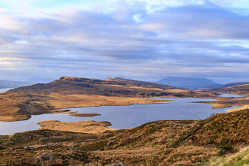 Obraz premium Golden Hour at Loch Fada, Isle of Skye
