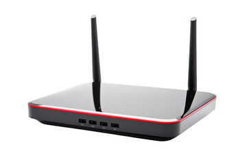 WiFi Router Isolated On Transparent Background