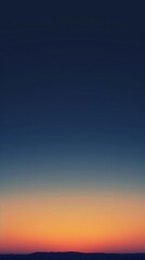 painted vertical landscape with acrylic, dark blue sky and sunset in a minimalist style. concept art, drawn, landscape, sea