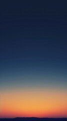 painted vertical landscape with acrylic, dark blue sky and sunset in a minimalist style. concept art, drawn, landscape, sea