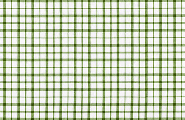 green white texture of factory fabric for tailoring, cotton checkered fabric