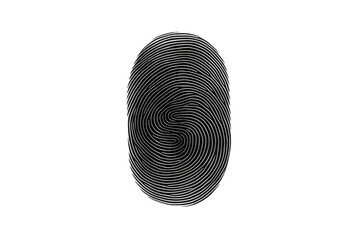 Premium Fingerprint for Security Isolated On Transparent Background